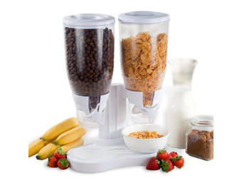 75% Off Hutt Products 28oz Dual Cereal Dry Food Dispenser