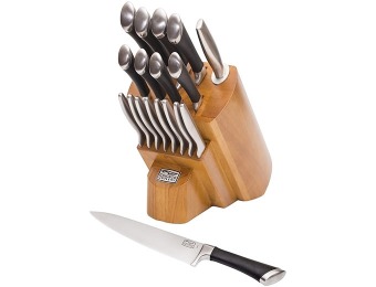 $95 off Chicago Cutlery Fusion Forged 18-Piece Knife Block Set