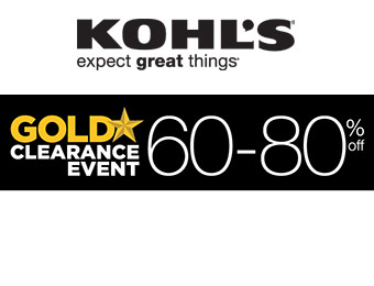 Kohl's Gold Clearance Event - 60-80% Off!