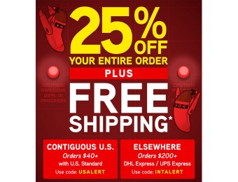Save 25% off Your Entire Purchase at ThinkGeek + Free Shipping*