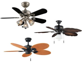 Up to 40% off Select Hampton Bay Ceiling Fans at Home Depot