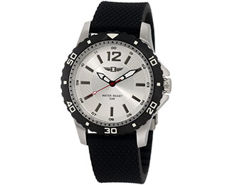 86% off I By Invicta Men's Silver Dial Black Textured Watch
