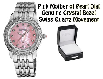 93% Off August Steiner AS8045PK Diamond Swiss Watch