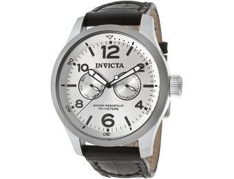 $455 off Invicta Men's I-Force Swiss Quartz Black Leather Watch