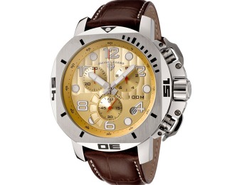 91% off Swiss Legend 10538-010 Scubador Leather Men's Watch