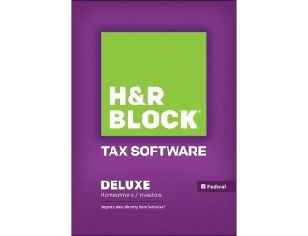 51% off H&R Block Tax Software Deluxe 2014 Win, PC Download