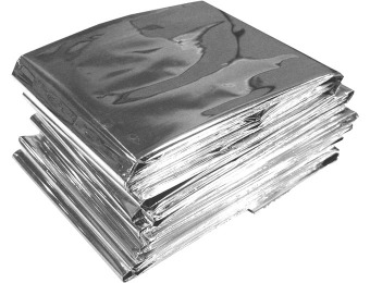 89% off Emergency Mylar Thermal Rescue Blankets (Pack of 10)