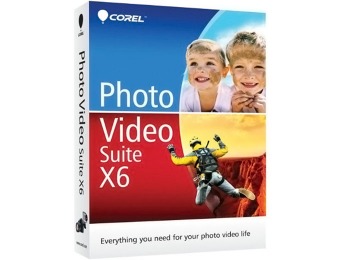 $110 off Corel Photo Video Suite X6, PC DVD or Download