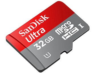 64% off SanDisk Ultra 32GB microSDHC Class 10 Memory Card