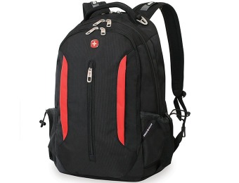 56% off SwissGear Laptop Backpack, Black/Red