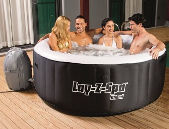 $130 off Bestway Lay-Z-Spa Miami Inflatable 71" x 26" Hot Tub