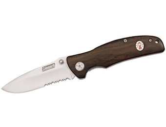 75% off Coleman Redlands II Natural Wood Folding Knife