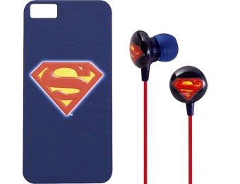 80% off iHip Superman Case for Apple iPhone 5 & Headphones