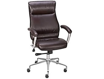 $70 off Staples Strobelle Bonded Leather Mid-Back Chair