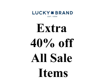 Extra 40% of All Sale Styles at Lucky Brand