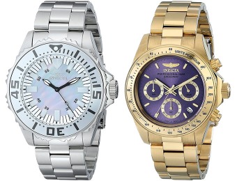 Up to 92% off Invicta Watches for Men & Women, from $54.99