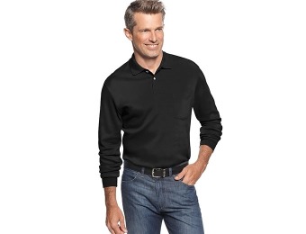 88% off John Ashford Long Sleeve Interlock Polo Shirt, 2 Colors