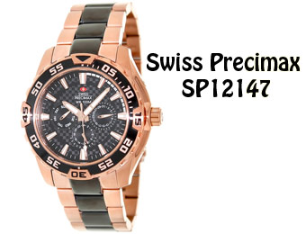 91% off Swiss Precimax SP12147 Two-Tone Stainless Steel Watch