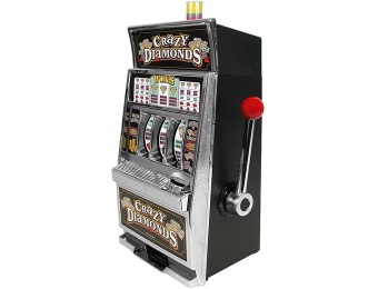 $107 off Trademark Global Crazy Diamonds Slot Machine Bank