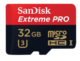 Extra $5 off SanDisk Extreme PRO 32GB MicroSDHC With 4K Ultra HD