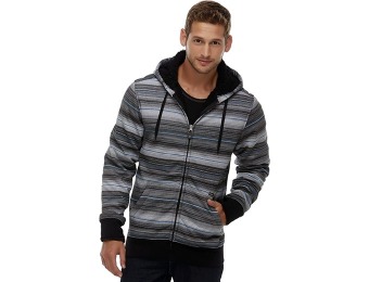 83% off Amplify Young Men's Hoodie Jacket - Striped Grid Print