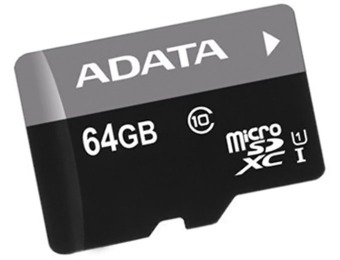 45% off ADATA Premier 64GB microSDHC/SDXC Memory Card