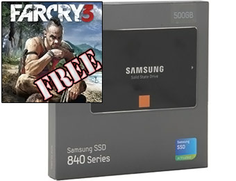 $71 off Samsung 840 500GB SSD + Free FarCry3 / code EMCYTZT2678