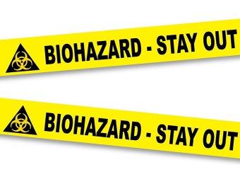 77% off Big Mouth Toys Biohazard Crime Scene Tape, 50 Foot Roll