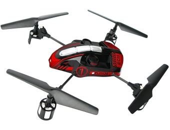 66% off EZ Fly RC Flipside Quadcopter, Red