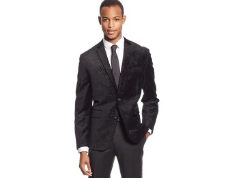 $244 off Bar III Carnaby Collection Paisley Velvet Slim-Fit Sport Coat