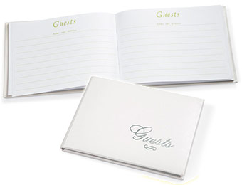 Love Silver Lettering Guest Book (60 pages) for $7