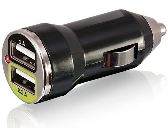 87% off eVogue Dual USB Car Charger (2.1 Amp & 1 Amp)