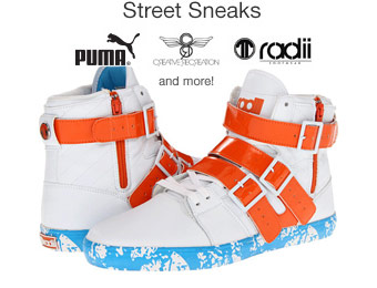 Up to 70% off Street Sneakers, Puma, Radii, Converse