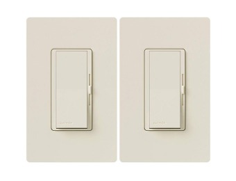 33% off 2-Pk Lutron DVWCL-153PH-2-LA Diva 3-Way CFL-LED Dimmers
