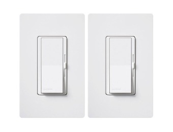 33% off 2-Pk Lutron DVWCL-153PH-2-WH Diva 3-Way CFL-LED Dimmers