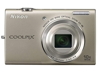 $130 off Nikon Coolpix S6200 16 MP 10x Zoom Digital Camera