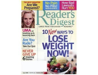 $47 off Reader's Digest Large Print Magazine, 10 Issues / $12.99