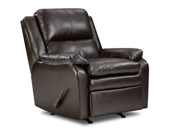 $400 off Simmons Baron Leather Rocker Recliner