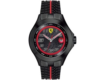 $118 off Scuderia Ferrari Watch, Men's Race Day Black Tire Tread