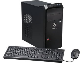 $100 off Gateway DX4375-UR11 Desktop PC, AMD A6, 4GB, 1TB
