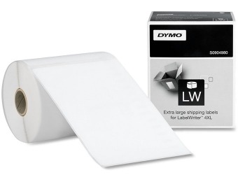74% off DYMO LabelWriter White Shipping Labels, 4" x 6", 220 Count