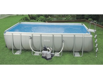 $430 off Intex 18' x 9' x 52" Ultra Frame Rectangular Swimming Pool