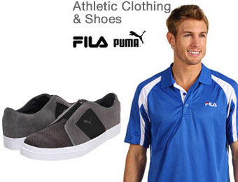 Up to 75% off Puma & Fila Shoes, Clothing & Accessories