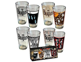 39% off Beatles Pint Glass Set Album Covers