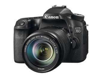 $350 off Canon EOS 70D DSLR Camera Kit w/ 18–135mm Lens