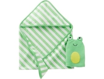 70% off Carters Newborn Hooded Towel and Bath Mitt Gift Set