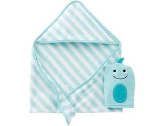65% off Carters Newborn Hooded Towel and Bath Mitt Gift Set