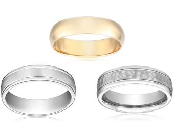 Up to 70% off Wedding Bands for Women and Men, 28 items