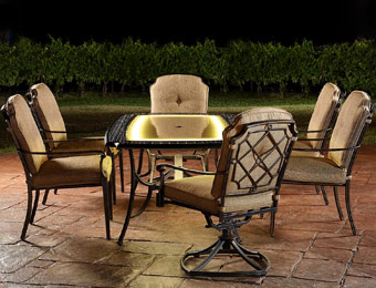 $1200 off Agio Bella Luna 7pc Lighted Patio Furniture Set