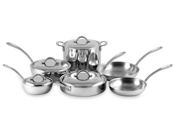 $680 off Culinary Institute 10-Pc Stainless Steel Cookware Set